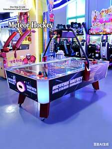 Máquina de Juego de Air Hockey Operada con Monedas, con Construcción de Metal y Plástico, para Dos Jugadores, Uso en Arcade - Product Image 4