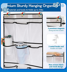 Haoran Wholesale : Organisateur de porte, Sacs de rangement personnalisés pour sacs à main et aliments, Grand sac de plage en filet, Kit de voyage incontournable pour croisière, Trousse de toilette suspendue - Product Image 2