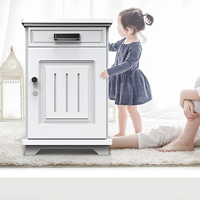 Caja Fuerte Inteligente Pequeña para el Hogar, Caja Fuerte Oculta de Madera y Acero Antirrobo, Caja de Seguridad Inteligente