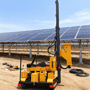 TeZhong TZ650 Compact <strong>Hydraulic</strong> Solar Piling Machine-High Efficiency <strong>Pile</strong> <strong>Driver</strong> &amp; Ground Screw Machine with 15-20m/min Speed - Product Image 2