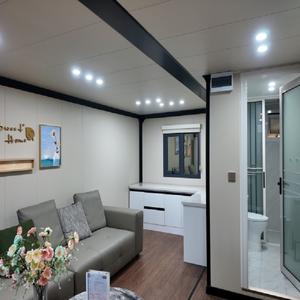 Maison modulaire Cabine Apple 20 pieds 40 pieds Structure de maison Camping en plein air Bureau à domicile Conteneur Pack plat Maisons Cabine Apple pour la <span class=keywords><strong>France</strong></span> - Product Image 3