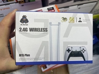 Console de jeu vidéo M15 Plus Mini TV 64G 4K avec jeux rétro 21000 PS1 Manettes de jeu sans fil Prise UE Prend en charge les formats PS2 GB