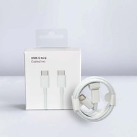 Câble de charge rapide USB-C vers USB-C 1M 60W pour iPhone 15/16/17 Max Pro et ordinateur, boîte couleur incluse