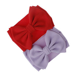 Nueva Diadema Infantil <span class=keywords><strong>de</strong></span> Lazo Doble <span class=keywords><strong>de</strong></span> Tela con <span class=keywords><strong>Cinta</strong></span> <span class=keywords><strong>de</strong></span> Encaje, Estilo Euroamericano, Color Sólido, Antideslizante, con Lazo Sencillo - Product Image 1