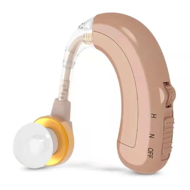 Audífonos BTE Amplificador de sonido detrás de la oreja recargable de bajo precio para ancianos Audífonos OTC para pérdida auditiva