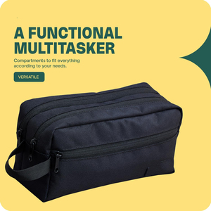 Borsa da Toilette Personalizzata per Viaggi Uomo e Donna, Organizer da Viaggio Spazioso, Astuccio Cosmetico Resistente per Kit da Toilette - Product Image 6