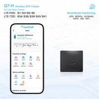 Traceur GPS intelligent avec carte SIM 4G LTE, GLONASS, Beidou, WiFi, AGPS, compatible avec l'application Android et le PC