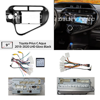 Kit spécial d'intégration pour autoradio Android avec écran, lecteur DVD, cadre de tableau de bord et câble pour Toyota Prius C Aqua