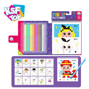 Heißer Verkauf: Pädagogisches Mal- und Zeichenspielzeug-Set – Pixelbilder-Tier-Serie – Kritzelbuch für Kinder - Product Image 4