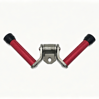 Poignée triceps multi-fonctions pivotante en V, fixation de câble robuste, barre ergonomique antidérapante pour tirage latéral
