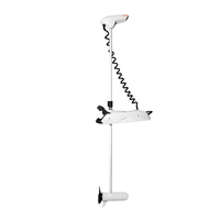 Moteur Électrique Hors-Bord Durable pour Bateau de Pêche avec GPS, Neuf, Télécommande, Trolling 12V, Noir, Modèle 34-125lbs, Garantie 1 An