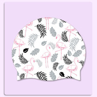 Gorro de piscina con patrón de dibujos animados para niños, personalizado, precio de fábrica