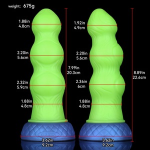 Textured Fantasy <b>Dildo</b> with Unique Scale Design Flexible Body Safe Silicone Penis Adult Toy for Woman Wholesale Discreet - Product Image 6