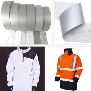 شرائط قماش عاكسة فضية من أوك غير لاصقة ذاتيًا لملابس العمل وملابس السلامة - Product Image 2