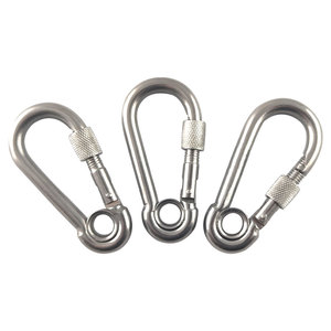 <span class=keywords><strong>Mousqueton</strong></span> en acier inoxydable DIN 5299 <span class=keywords><strong>mousqueton</strong></span> avec œillet et vis - Product Image 3