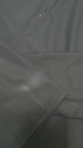 Veste décontractée noire Tokyo à col rond, imprimée, à manches longues, en tricot extensible dans quatre directions, ornée de paillettes, respirante, légère, 100 % fibre de polyester - Product Image 4
