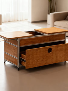 Mobile Portatile <span class=keywords><strong>per</strong></span> Camera da Letto - Moderno e Semplice con Ruote, Profilo in Alluminio, Pannello Marino, 2 Cassetti/Scomparti, <span class=keywords><strong>Arredamento</strong></span> <span class=keywords><strong>per</strong></span> la <span class=keywords><strong>Casa</strong></span> - Product Image 3