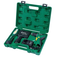 Pour perceuse-visseuse sans fil 12V sans balais 51006A, kit à deux vitesses avec éclairage de travail LED, mandrin auto-serrant 10mm, 76 accessoires d'outillage, 30Nm