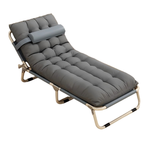 <strong>Folding</strong> <strong>Camping</strong> <strong>Bed</strong> with Pillow Portable Outdoor Lounger for Beach, Garden &amp; <strong>Camping</strong>, Lightweight &amp; Comfortable Reclining Chair - Product Image 1