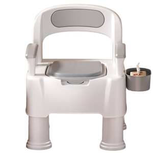 Chaise de siège de toilette en plastique portable de luxe pour les patients âgés pot <span class=keywords><strong>mobile</strong></span> durable pour adultes pour hôtels hôpitaux utilisation en extérieur - Product Image 1