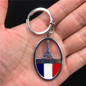 Porte-clés en métal commémoratif personnalisé avec logo, <span class=keywords><strong>mini</strong></span> <span class=keywords><strong>France</strong></span>, Italie, Royaume-Uni, Dubaï, Égypte, vente chaude 2024, porte-clés pour voiture, sac, souvenir - Product Image 6