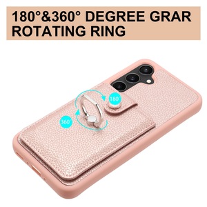 Funda de teléfono de cuero con ranura para tarjeta para iPhone 16 15 14 13 12 <span class=keywords><strong>precio</strong></span> de fábrica anillo Pu funda de teléfono para <span class=keywords><strong>Samsung</strong></span> A15 A25 A35 A55 - Product Image 4