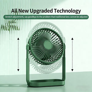 Nouveau ventilateur de bureau mini portable rechargeable avec veilleuse - Product Image 1