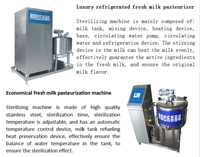 Pot de pasteurisation de lait de haute qualité 1000L 500L 200 litres pasteurisateur de lait réservoir de pasteurisateur de lait