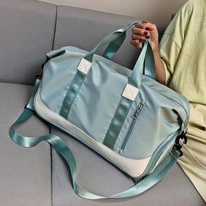 Bolsa Deportiva para Mujer, Bolsa de Yoga con Separación para Seco y Húmedo, Color Único, de Hombro, Portátil para Viajes Cortos - Product Image 4