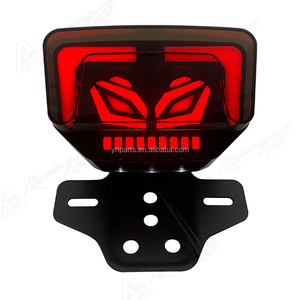 Accesorios <span class=keywords><strong>de</strong></span> Iluminación para Motocicleta YMS7, Soporte <span class=keywords><strong>de</strong></span> Hierro + Luz Azul, Luz Trasera CG para Motocicleta - Product Image 4