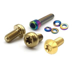 Vis en titane bleu brûlé boulons à tête cylindrique de Modification de <span class=keywords><strong>voiture</strong></span> électrique de moto hexagonale - Product Image 4