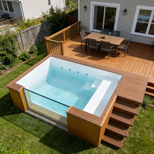 Enfriador de Agua para Piscina, Azulejos Luminosos para Piscina, Piscina con Sombra, Flotador para Piscina, Cubierta de Vidrio para Piscina, Pelotas para Piscina, Piscina Redonda, Piscina de Inmersión - Product Image 1