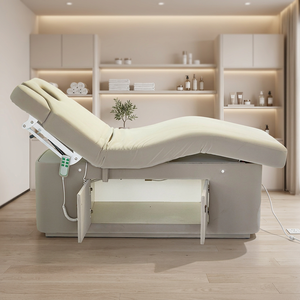 โต๊ะนวดไฟฟ้า3มอเตอร์อุปกรณ์ความงามเตียงนวดเครื่องสำอางปรับสีได้ - Product Image 1
