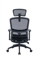 Chaise de bureau ergonomique moderne SX-W4597, hauteur réglable, design en plastique et métal