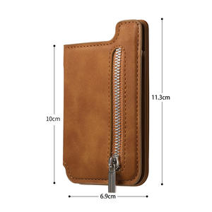 Funda Creativa para Teléfono con Espacio para Tarjetas, con Ranuras para Tarjetas de Crédito, Fundas Abatibles Izquierda/Derecha, Material PU, Cierre de Botón - Product Image 2