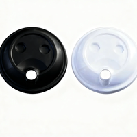 Couvercles de tasses en PP de qualité alimentaire, étanches, jetables, écologiques, avec trou de boisson, compatibles avec les gobelets en plastique de 8oz, 10oz, 12oz pour café et bubble tea