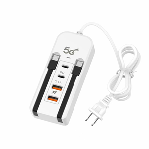 Nuevo Adaptador de <span class=keywords><strong>Cargador</strong></span> Enchufable Tipo-C con Doble USB y 4 Puertos, Cabezal de Carga de 5.1A para Teléfonos <span class=keywords><strong>Apple</strong></span> y Android - Product Image 2