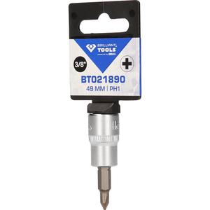 Brilliant Tools 3/8 "PH Phillips bit socket, PH1 - Product Image 4