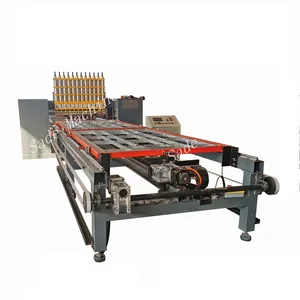 PLC Automatic double layer multi-point spot welding machine producing display wire mesh ,cable mesh basket