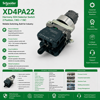 SCH Harmony XD4PA22 Joystick Industrial Bidireccional con Retorno por Resorte Izquierda-Derecha, Interruptor de Control de Movimiento para Máquinas