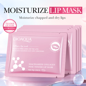 Mascarilla Labial con Niacinamida <span class=keywords><strong>BIOAQUA</strong></span> OEM <span class=keywords><strong>para</strong></span> <span class=keywords><strong>Labios</strong></span> Rosados y Oscuros, Aclarante con Fórmula Nutritiva e Hidratante Profunda, 8g - Product Image 1