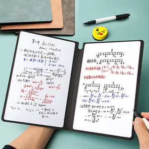 A4 draagbaar herschrijfbaar whiteboard mini whiteboard met standaard, stift en doekje - Product Image 3