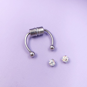 Anillo Magnético para la <span class=keywords><strong>Nariz</strong></span> de Acero Inoxidable, Anillo de Herradura, <span class=keywords><strong>Clip</strong></span> Nasal, Aro Magnético para la <span class=keywords><strong>Nariz</strong></span> Sin Perforación, Piercing Magnético para la <span class=keywords><strong>Nariz</strong></span> - Product Image 1
