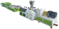Vis et cylindre coniques à double extrudeur haute capacité pour ligne d'extrusion de portes creuses en PVC/WPC (bois-plastique), Caco3 100-200 Phr - 92/188