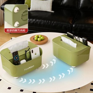 Fashion Tissue <b>Box</b> With Organizer 360 Degree Rotatable For Living Room Coffee Table Storage - Product Image 2