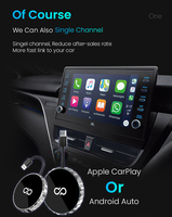 Adaptador Inalámbrico USB para CarPlay/Android Auto para Autos con CarPlay Cableado de Fábrica