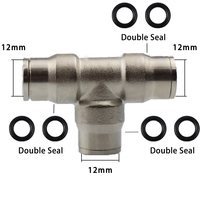 Raccords à connexion rapide de 12 mm, système de refroidissement, buse de brumisation en laiton, haute pression 120 bar, argent, pour utilisation en jardin