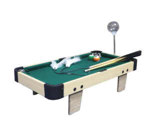 Nuevo alimentador interactivo para mascotas, mesa de juego, bola peluda, rascador para gatos con Snooker y características de billar, juguete para gatos - Product Image 1
