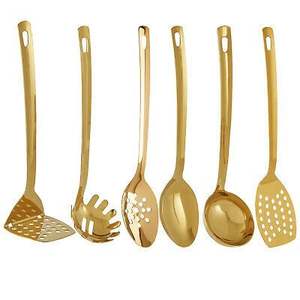 ชุดเครื่องใช้บนโต๊ะอาหารสีทองเงางามสำหรับงานแต่งงานชุดเครื่องใช้บนโต๊ะอาหารสุดหรู - Product Image 3