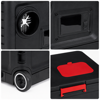 Chauffage d'appoint diesel portable 1KW-5KW réglable 12V/24V avec roues, contrôle Bluetooth via application et écran LCD, pour camion, camping-car et caravane